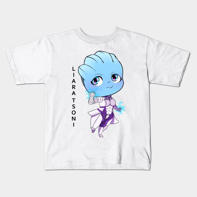 Liara T'soni Kids T-Shirt by Pastelideas